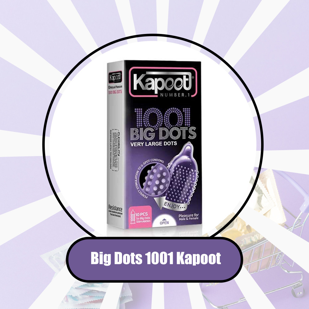 کاندوم ۱۰۰۱ خاردار درشت کاپوت مدل big dots (10 عددی)